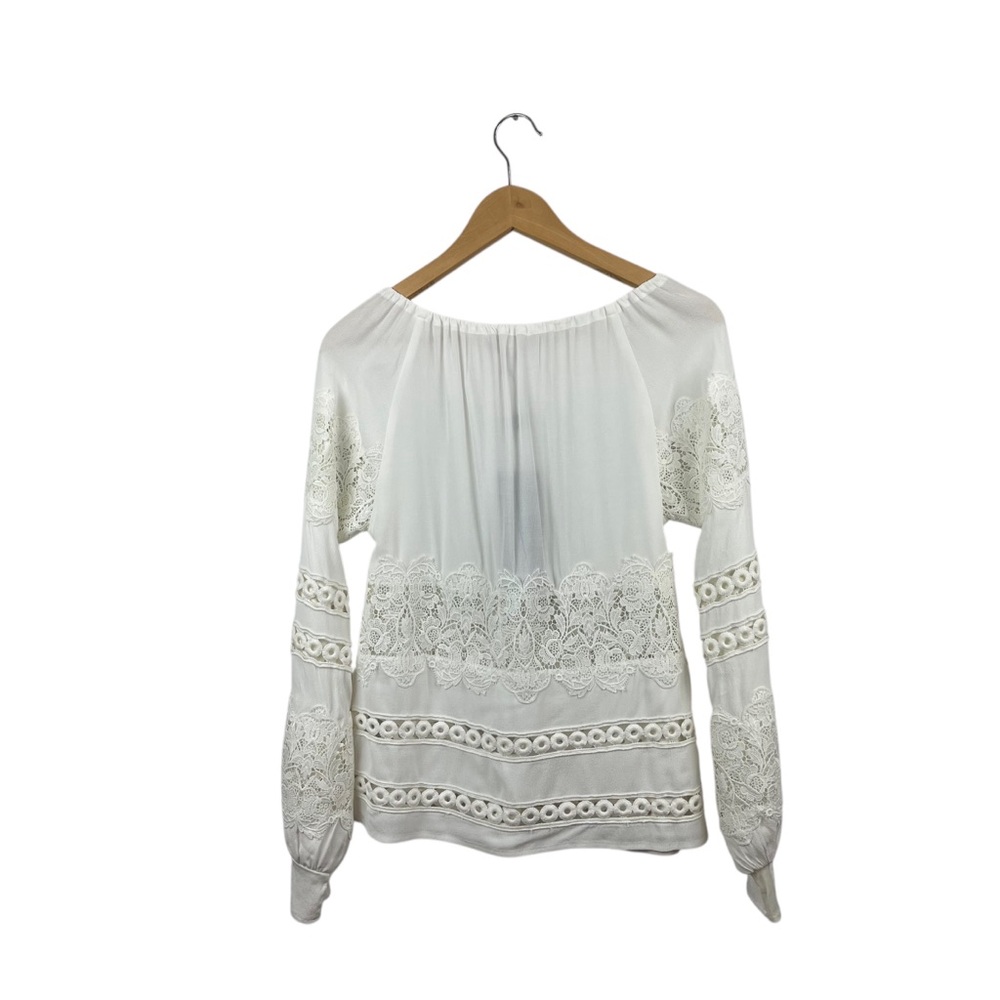 NWT For Love and Lemons Hayley Ivory Eyelet Lace Boho Top Blouse Sz S - Picture 10 of 15